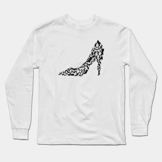 Stiletto with different shoe silhouettes Long Sleeve T-Shirt by beakraus